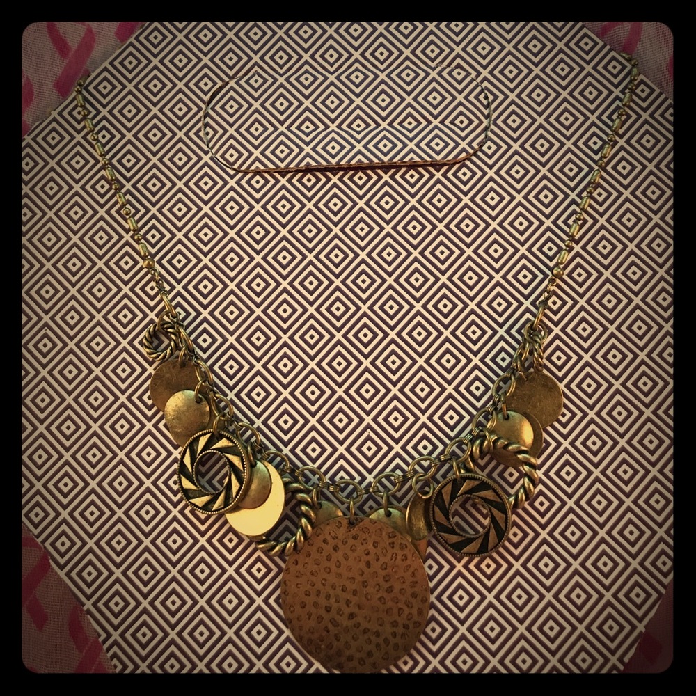 Gold Circles Hippie Necklace