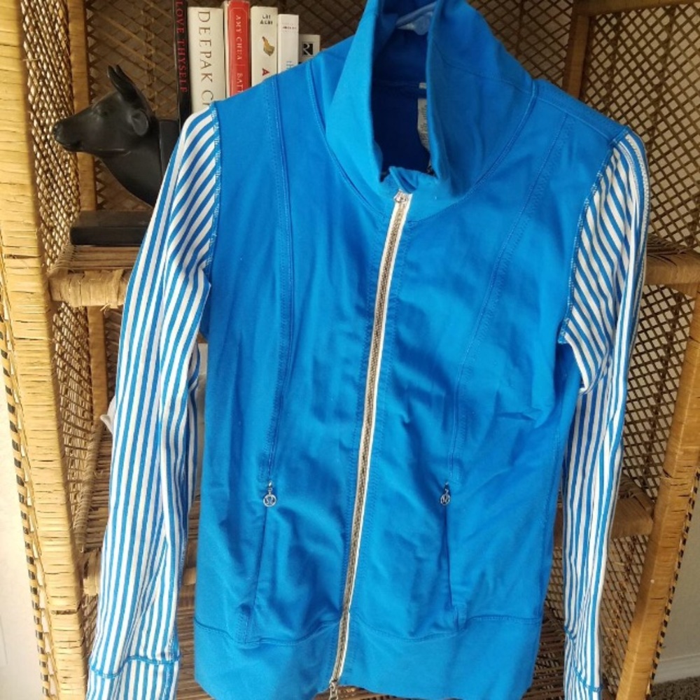 Blue Stripe Lululemon Jacket