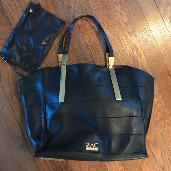 ZAC Zac Posen Handbags - ZAC ZAC Posen black leather tote bag