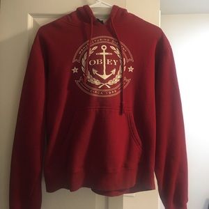 Red Obey Sweatshirt, women’s M