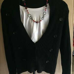 Christopher Banks black sweater Sz large