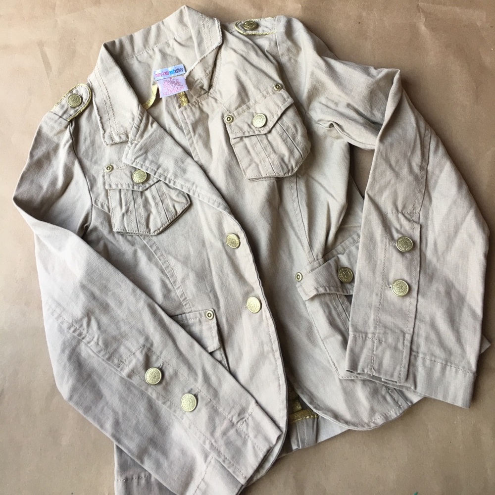 MARY KATE AND ASHLEY BROWN LINEN JACKET 8