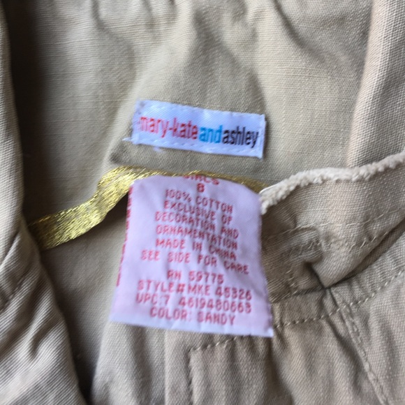 MARY KATE AND ASHLEY BROWN LINEN JACKET 8 - Picture 3 of 4