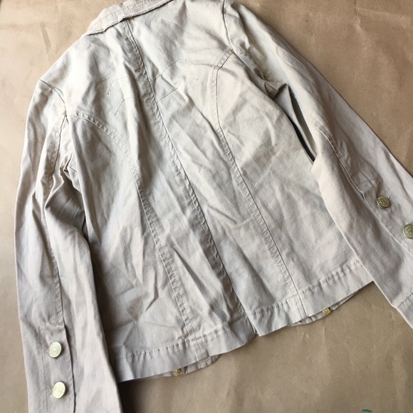 MARY KATE AND ASHLEY BROWN LINEN JACKET 8 - Picture 4 of 4