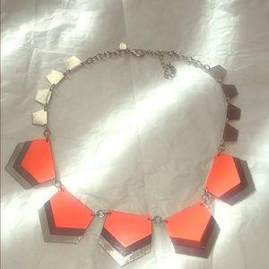 Express Orange + Black + Silver Necklace