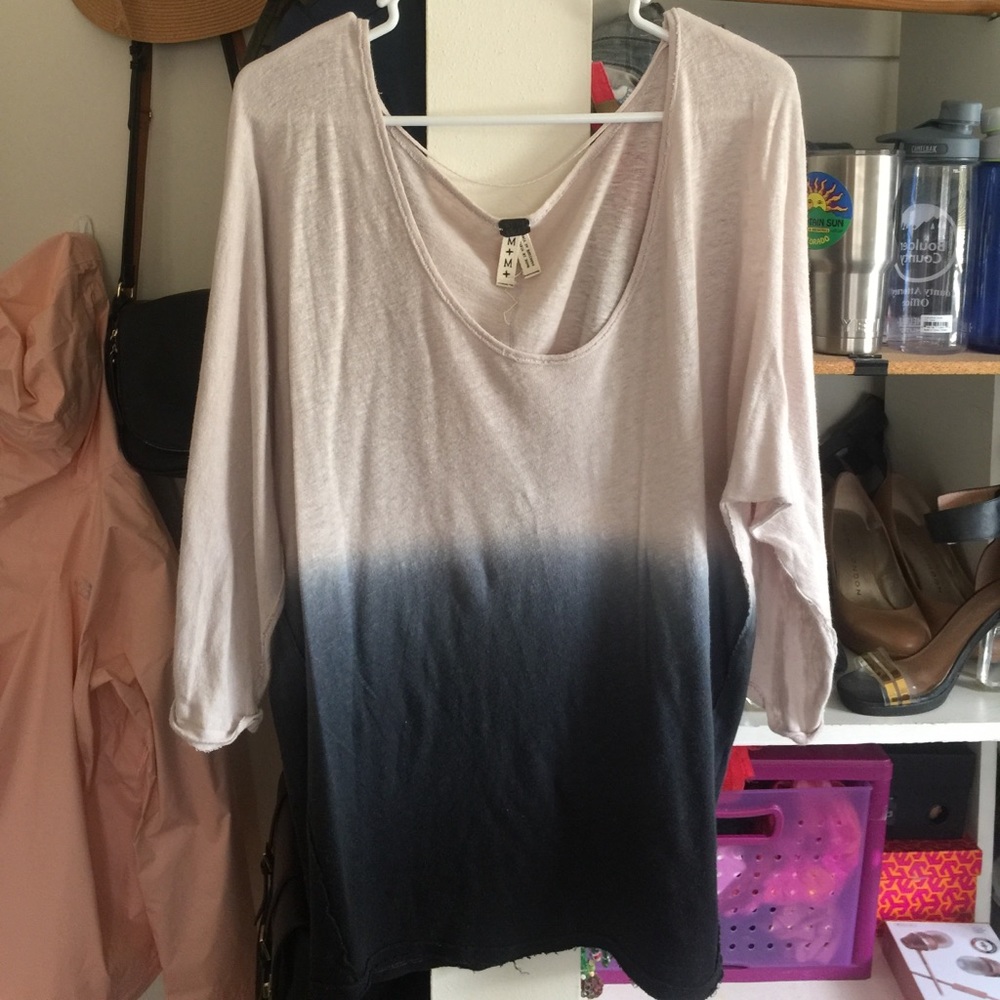 Free People Dip-Dye Off-Shoulder Top