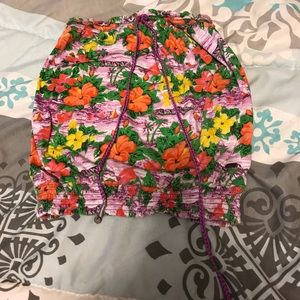 Strapless crop top from aeropostale