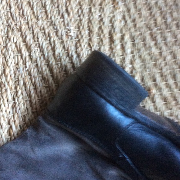 Grey and black belts & buckle boots leather suede - Picture 3 of 5