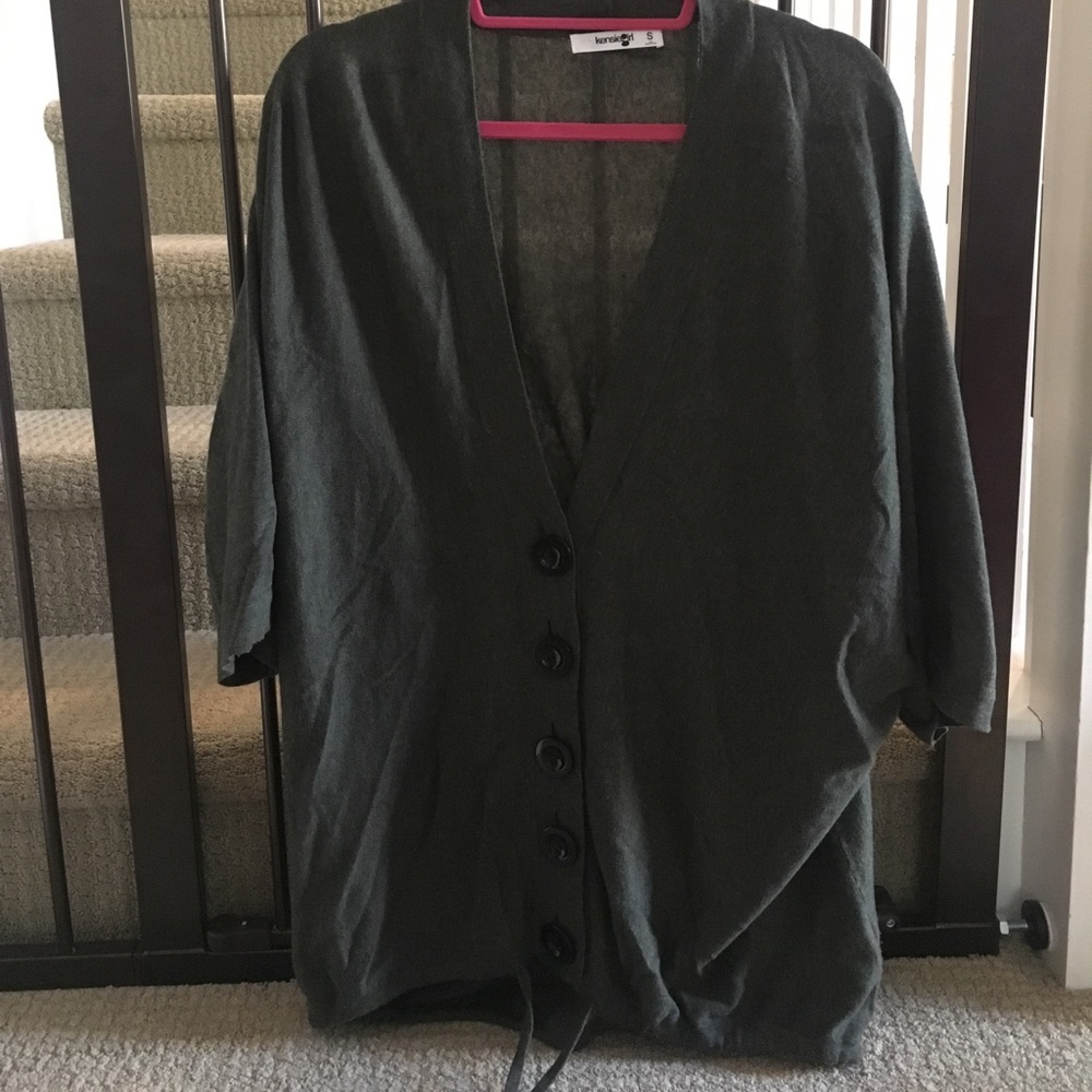 Kensie half sleeve button up cartigan