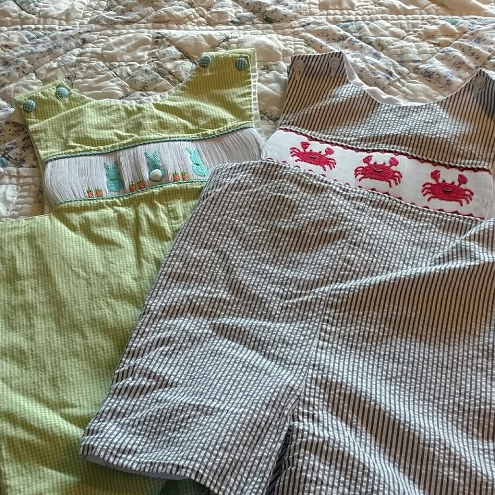 2 shortalls made by Stellybelly