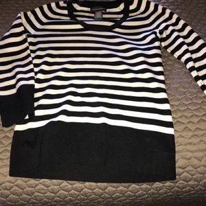 Banana Republic black & white striped sweater