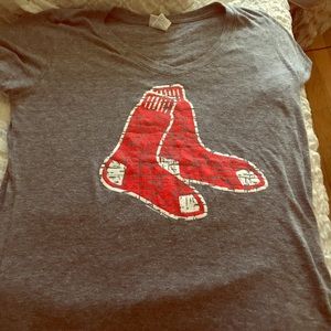Boston Red Sox Vintage Ladies V-Neck