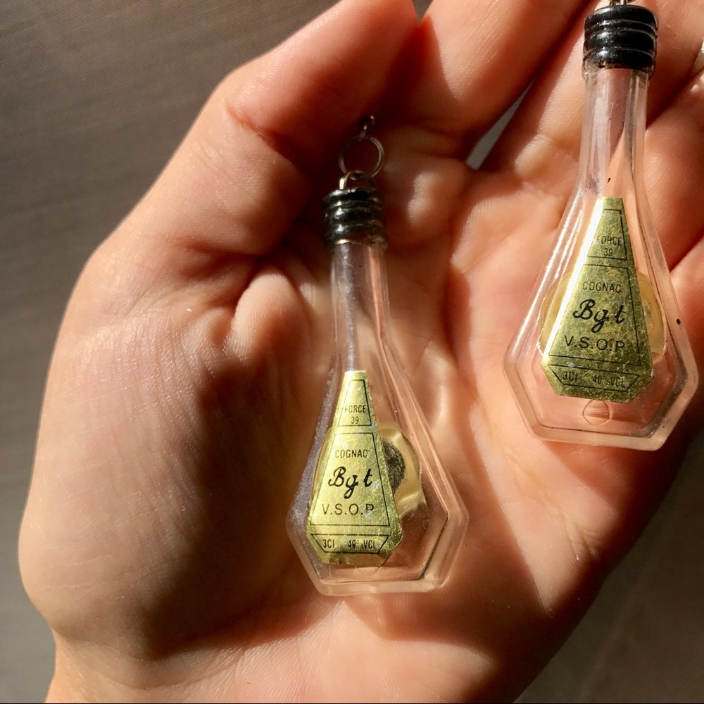 Cognac earrings