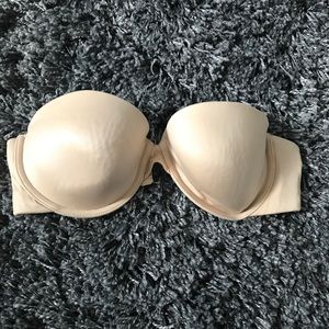 Nude strapless bra
