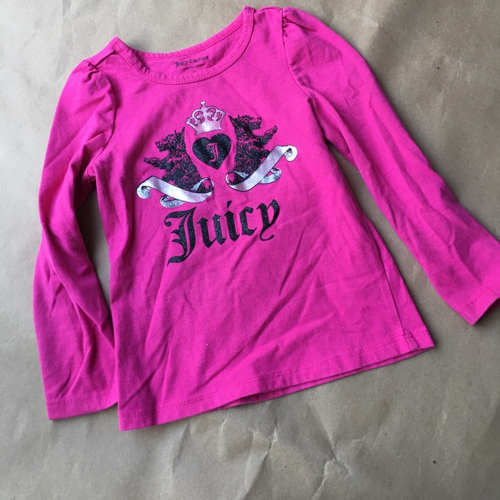 JUICY COUTURE PINK TEE 3T