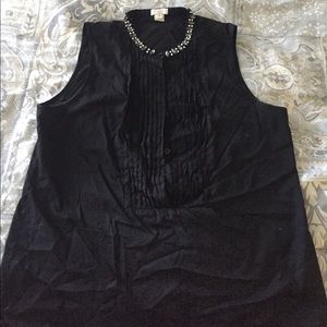 Black blouse with beading
