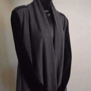 Asymmetric Black/Gray Sweater
