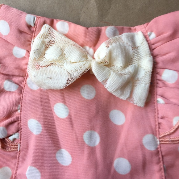 RICHIE HOUSE LIGHT PINK POLKADOT SHORTS 3M - Picture 2 of 4