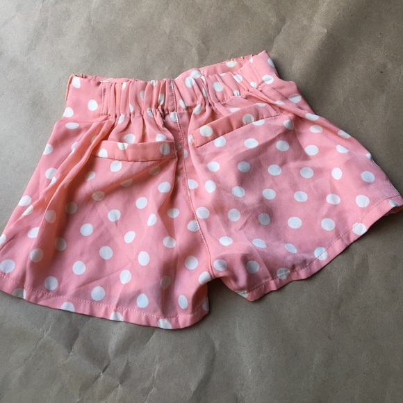 RICHIE HOUSE LIGHT PINK POLKADOT SHORTS 3M - Picture 3 of 4