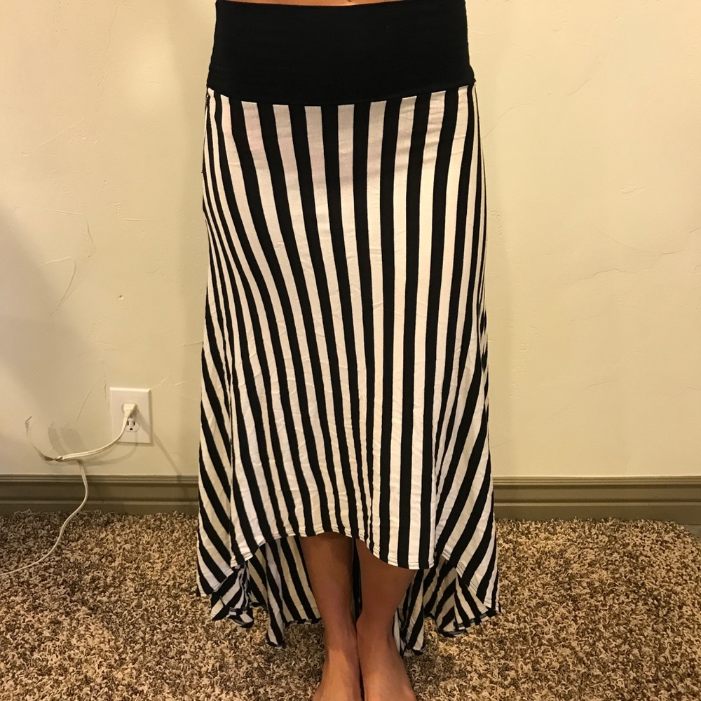 Stripe Maxi skirt