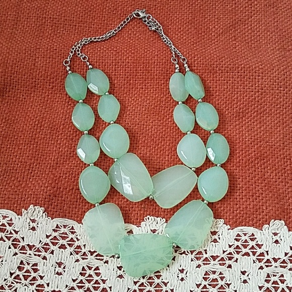 Charming Charlie Jewelry - Mint statement necklace