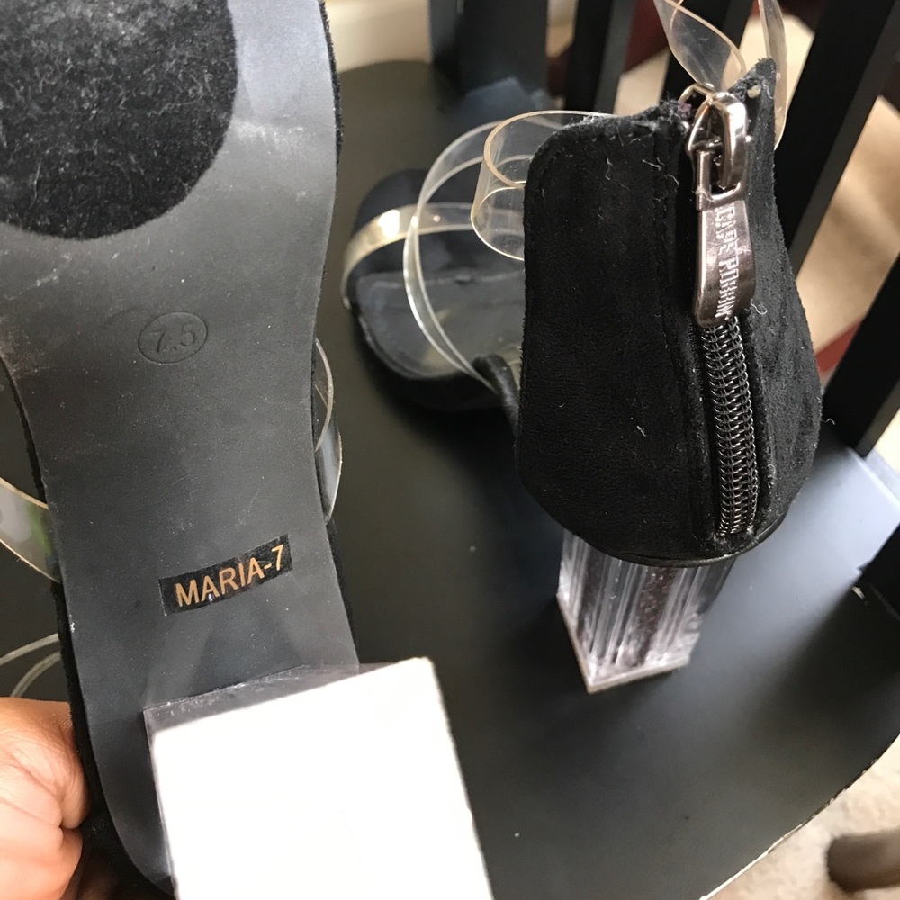 TRADED🆘‼️Cape Robbin Clear Perspex Heels - Picture 5 of 5