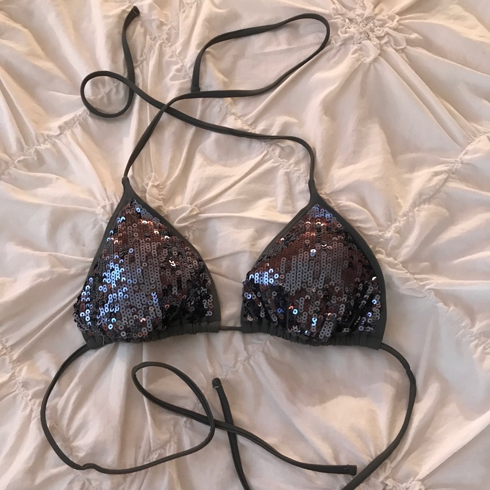 Sequin bikini top