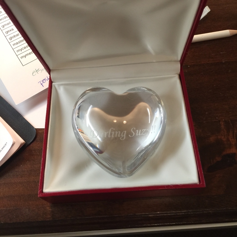 Calling all Suzys. Baccarat puffed heart