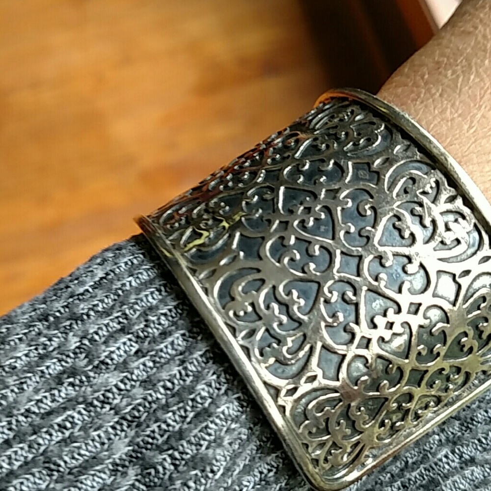 Silpada.925 Sterling heart cut cuff - Picture 2 of 4