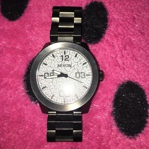 Men’s Nixon gun metal watch