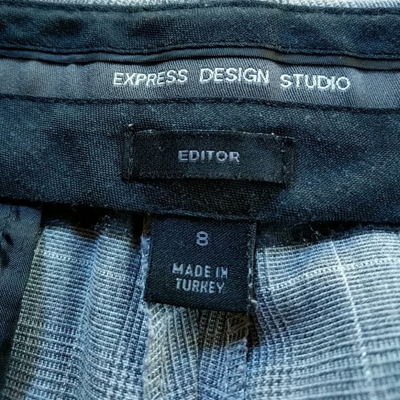 Express Design Studio Gray Plaid Pants - Picture 6 of 8
