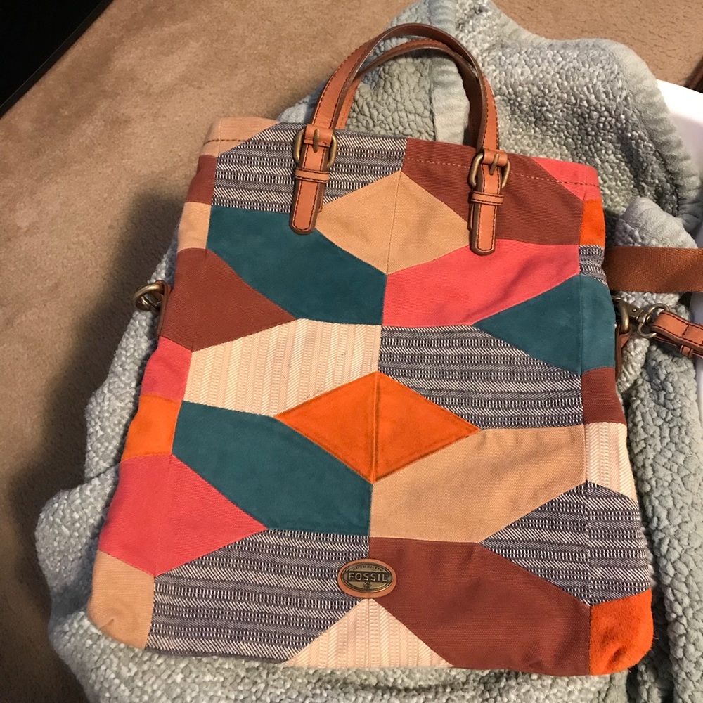 Fossil fold over crossbody bag!