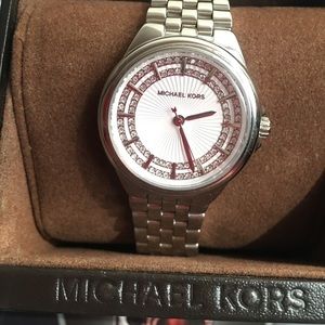 Women's Michael Kors "Slim Camille" Crystal dial