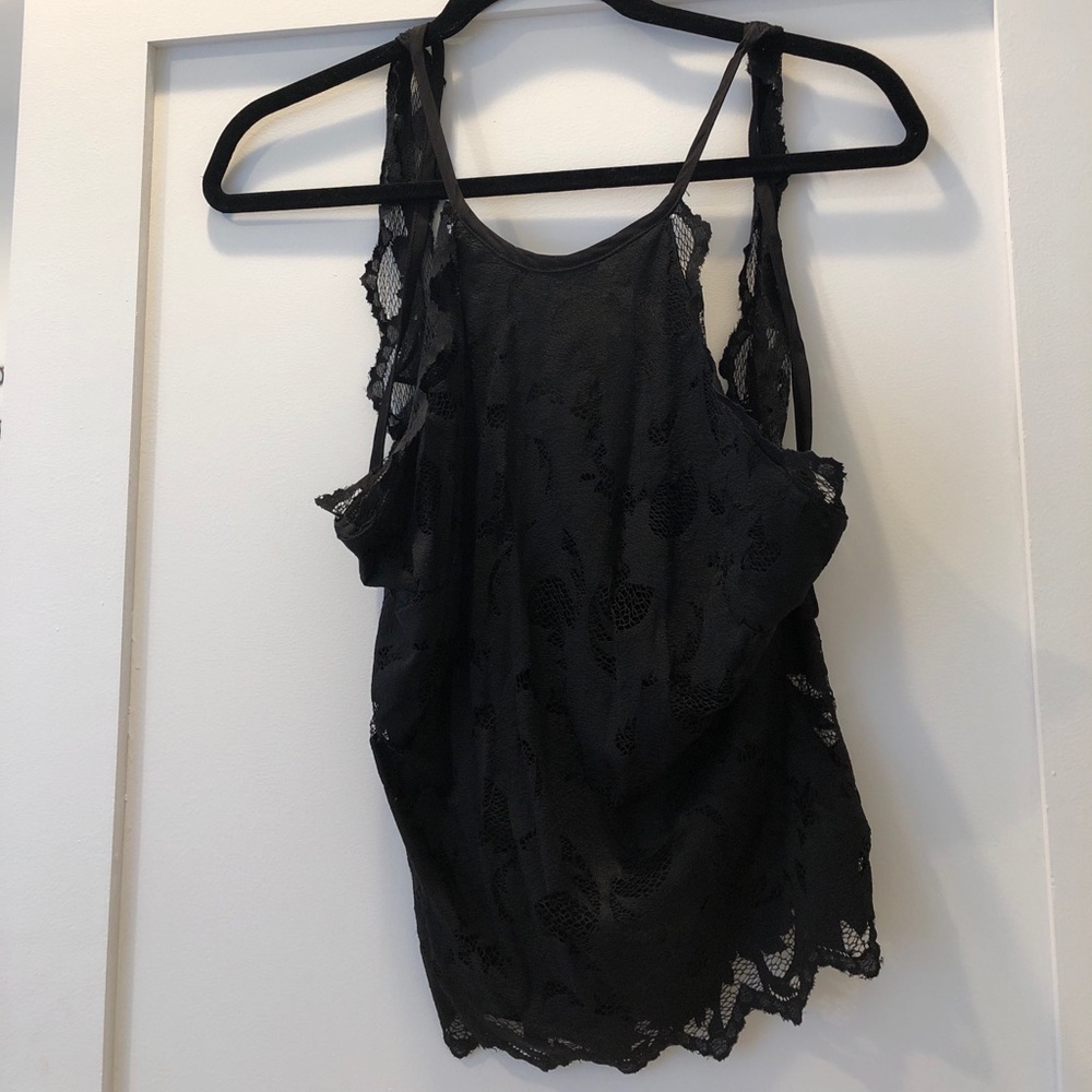H & M Lace open back tank
