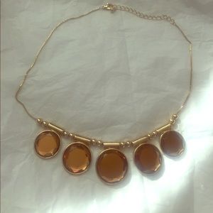Express Necklace Gold + Brown