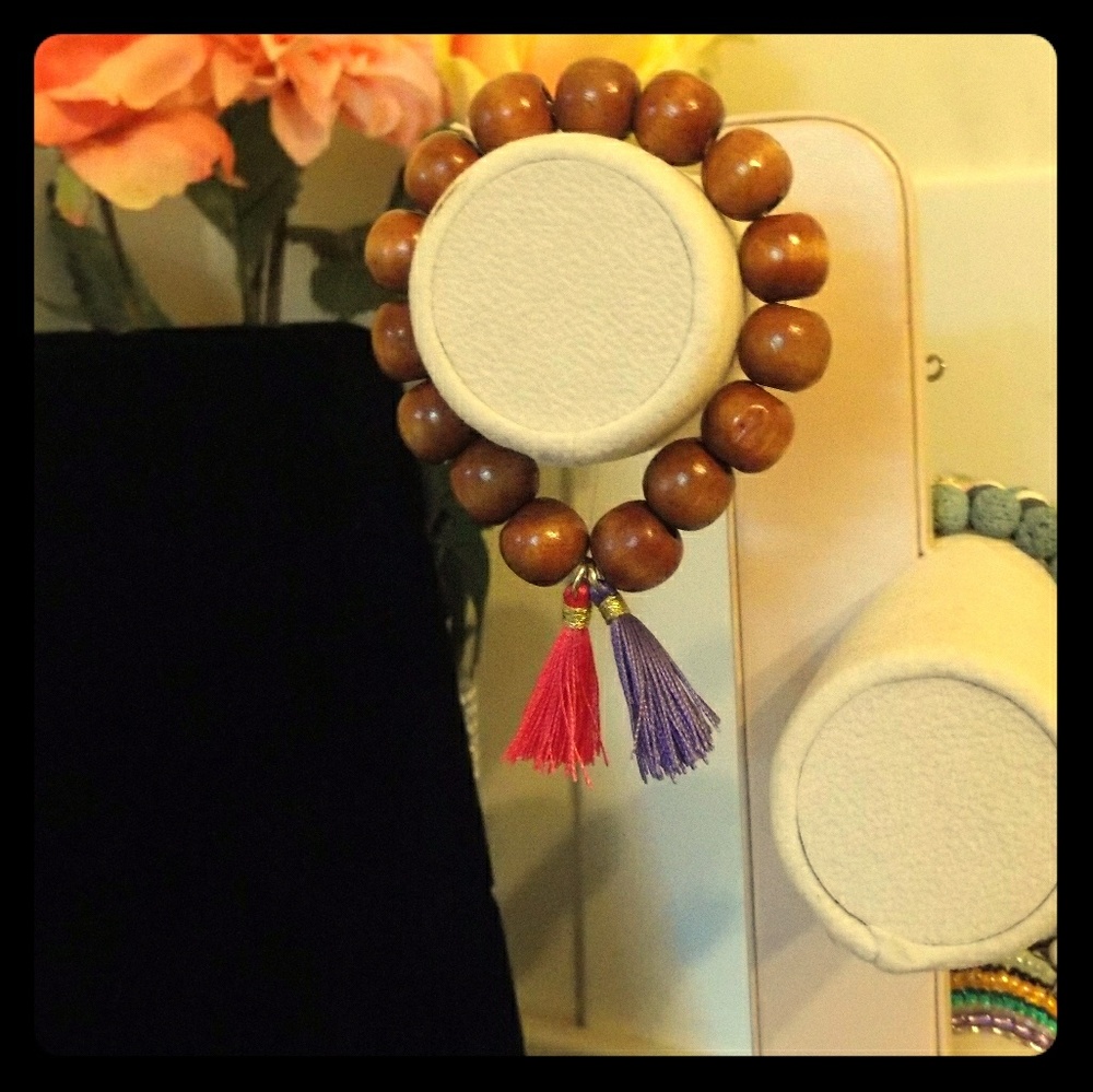 Brown tassel bracelet