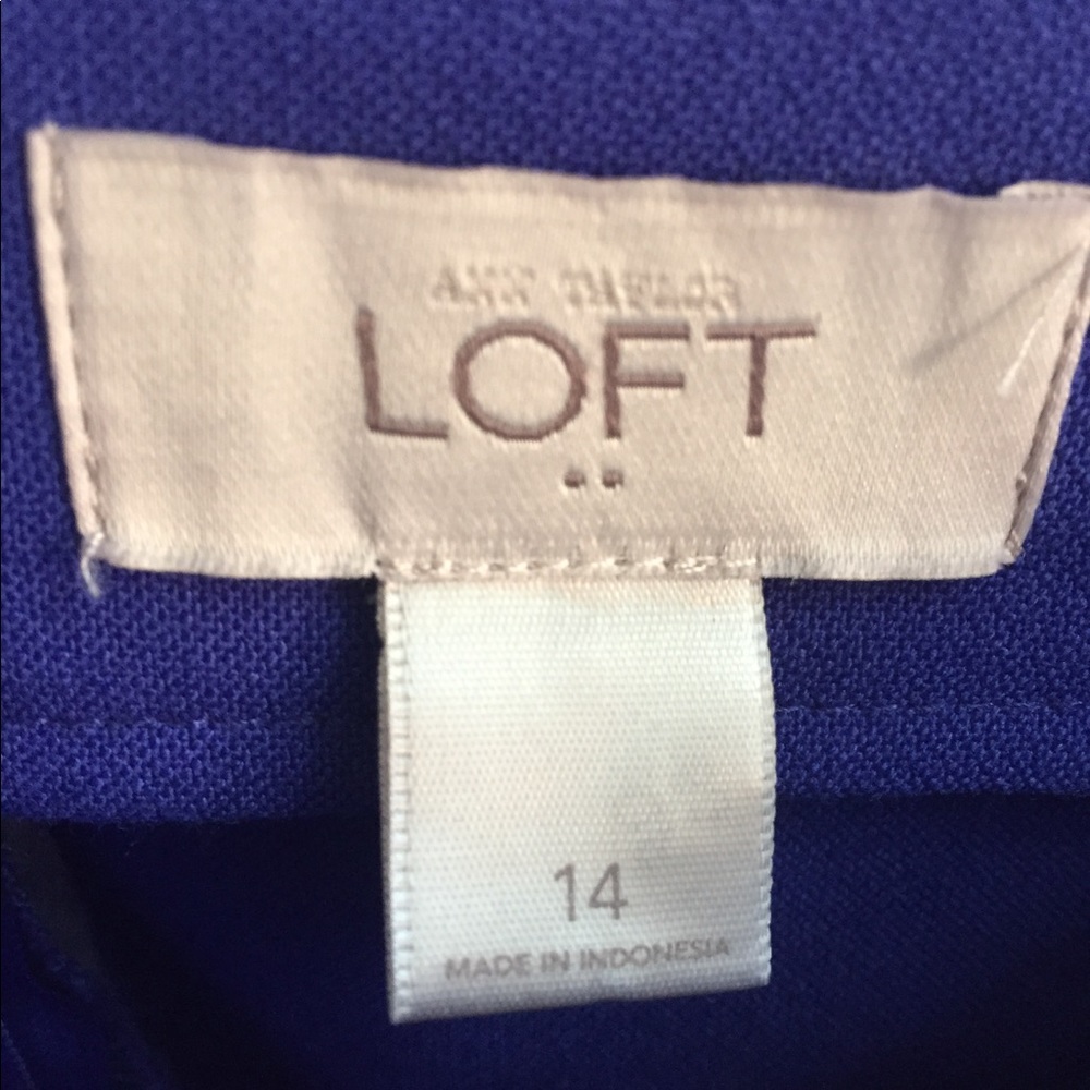 The Loft Blue Size 14 Skirt