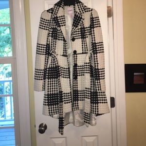 Candies black and white formal coat