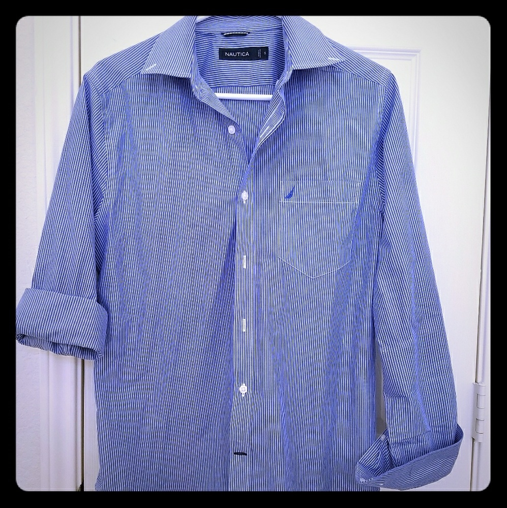 Blue Nautica dress shirt