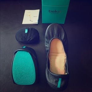 Tieks black matte flats size 7
