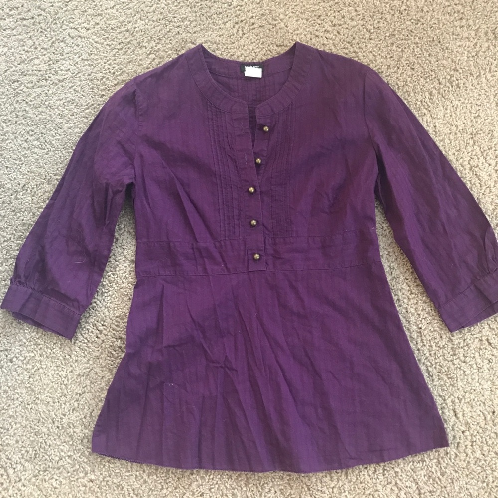 J Crew Eggplant Blouse