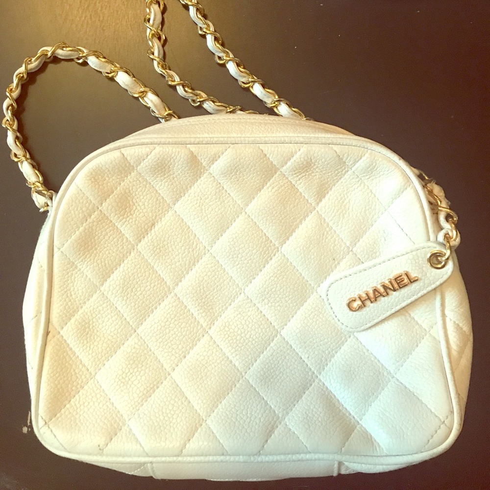 Chanel handbag white