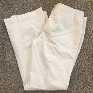 Ann Taylor Loft Cream Dress Pants