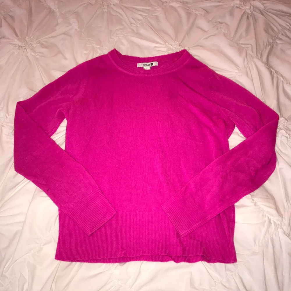 Hot pink sweater