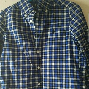 Blue and white checker shirt