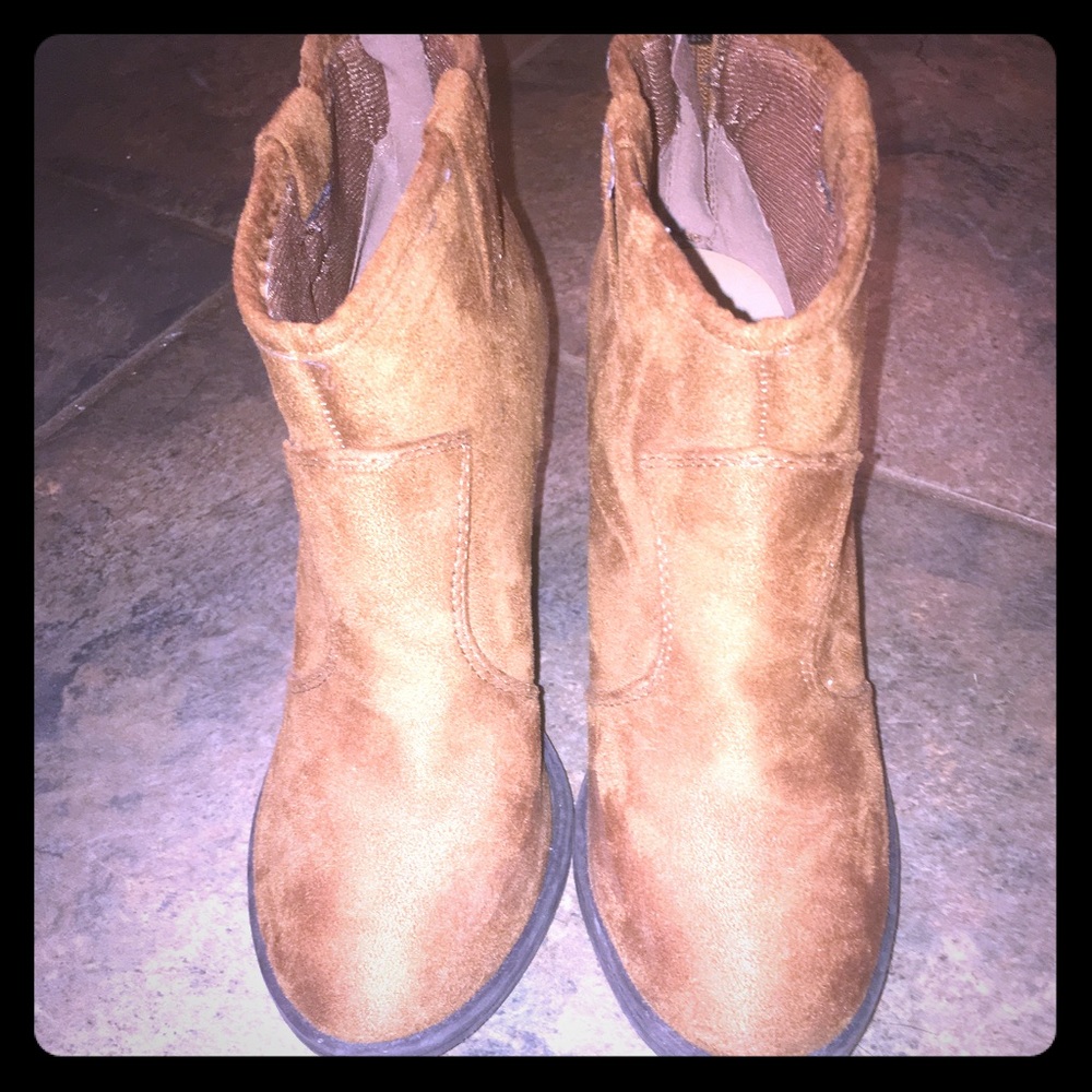 Brown booties