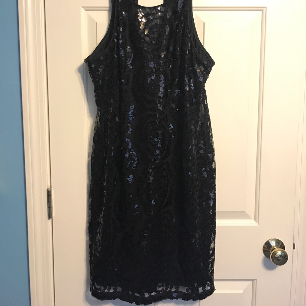 calvin klein sequin dress