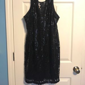 calvin klein sequin dress