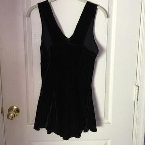 Black velvet skating dress