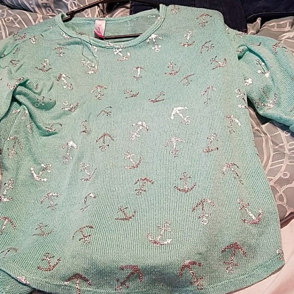 No Boundaries Sweaters - Aqua sweater long sleeve